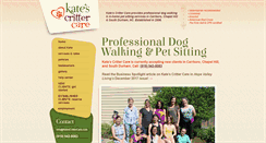 Desktop Screenshot of katescrittercare.com