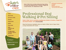 Tablet Screenshot of katescrittercare.com